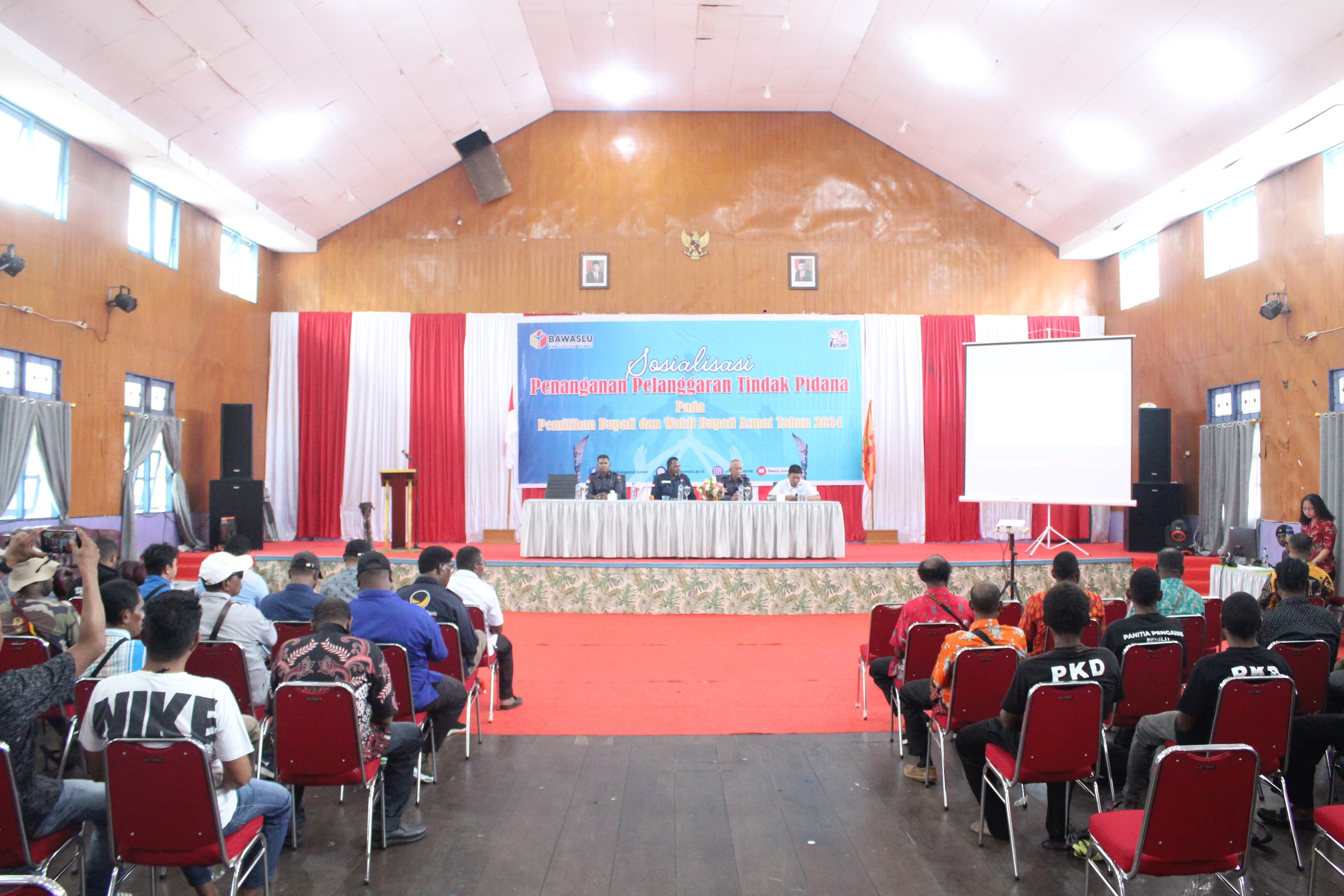 Foto kegiatan Penanganan Pelanggaran dan tindak pidana pada Pemilihan Bupati dan Wakil Bupati Kabupaten Asmat tahun 2024