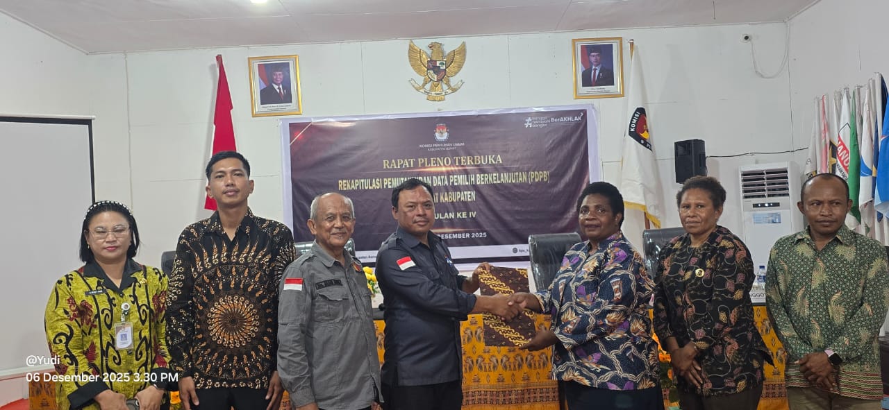 Penetapan PDPB Triwulan IV, Bawaslu Asmat Mengawasi Saat Pleno Terbuka 
