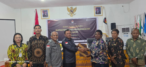 Penetapan PDPB Triwulan IV, Bawaslu Asmat Mengawasi Saat Pleno Terbuka 