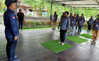 BAWASLU ASMAT LAKSANAKAN APEL SIAGA PENGAWASAN MASA TENANG 