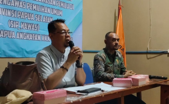 Kasek Bawaslu Papua Selatan Paparkan Strategi Peningkatan Kapasitas SDM dalam Rancangan Proyek Perubahan PKN II